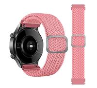 GANYUU Cinturino in nylon intrecciato SOLO LOOP per cinturino universale da 20 mm 22 mm si prega di confermare la larghezza al momento dell'acquisto (colore: rosa, dimensioni: 22 mm universale)
