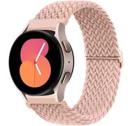 GANYUU Cinturino in nylon per Samsung Galaxy Watch 7 6 5 4 40mm 44mm 6Classic 43/47mm 20mm 22mm Cinturino intrecciato Solo Loop per Huawei Watch 3 4Pro Cinturini(Light pink,20mm)