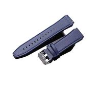 GANYUU Cinturino in pelle da 22 mm per HUAWEI Watch GT 2 Pro GT2 2e Cinturino di ricambio per smartwatch GT 3 46 mm GT Runner Accessori (colore: pelle blu medio, taglia: per Huawei GT 2 Pro)