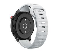 GANYUU Cinturino in silicone 20mm 22mm per Samsung Galaxy Watch 6/5/4 44mm 40mm 6/4Classic 43mm 47mm Bracciale a fascia per Huawei Watch GT3 4Pro Cinturini(Light grey,20mm)