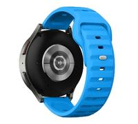 GANYUU Cinturino in silicone 20mm 22mm per Samsung Galaxy Watch 6/5/4 44mm 40mm 6/4Classic 43mm 47mm Bracciale a fascia per Huawei Watch GT3 4Pro Cinturini(Indigo,20mm)
