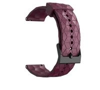 GANYUU Cinturino in silicone 20mm 22mm per Samsung Galaxy Watch 7/6/5/4 44/40mm 6 4Classic Gear S3 braccialetto universale a fascia per cinturini Huawei GT3 4Pro(WineRed,22mm)