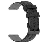 GANYUU Cinturino in silicone 20mm 22mm per Samsung Galaxy Watch 7/6/5/4 44/40mm 6 4Classic Gear S3 braccialetto universale a fascia per cinturini Huawei GT3 4Pro(Black Grey,22mm)