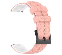 GANYUU Cinturino in silicone 20mm 22mm per Samsung Galaxy Watch 7/6/5/4 44/40mm 6 4Classic Gear S3 braccialetto universale a fascia per cinturini Huawei GT3 4Pro(Pink White,20mm)
