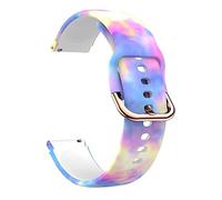 GANYUU Cinturino in silicone da 18 mm per smartwatch Garmin Vivoactive 4S/Move 3S/Active S/Venu 2S, For Vivoactive 4S-3S, Agata