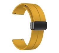 GANYUU Cinturino in silicone da 20 mm e 22 mm, cinturino sportivo a sgancio rapido con fibbia pieghevole, per uomini e donne, 20mm, Agata