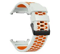 GANYUU Cinturino in silicone No Gaps per Samsung Galaxy Watch 7 Ultra Bracciale a fascia da 47 mm per cinturino Galaxy Watch Ultra Quick(Black Brown)