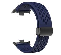 GANYUU Cinturino in silicone per Redmi Watch 4/8 Pro Magnetic Buckle Sports Band per MI Band 8 Pro Correa Accessori per braccialetti traspiranti Bracciale(Blue,For Redmi Watch 4)