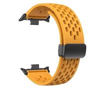 GANYUU Cinturino in silicone per Redmi Watch 4/8 Pro Magnetic Buckle Sports Band per MI Band 8 Pro Correa Accessori per braccialetti traspiranti Bracciale(Yellow,For mi8Pro)