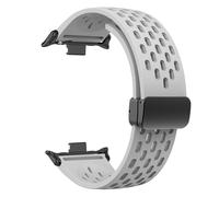 GANYUU Cinturino in silicone per Redmi Watch 4/8 Pro Magnetic Buckle Sports Band per MI Band 8 Pro Correa Accessori per braccialetti traspiranti Bracciale(Light Grey,For mi8Pro)