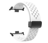 GANYUU Cinturino in silicone per Redmi Watch 4/8 Pro Magnetic Buckle Sports Band per MI Band 8 Pro Correa Accessori per braccialetti traspiranti Bracciale(White,For Redmi Watch 4)