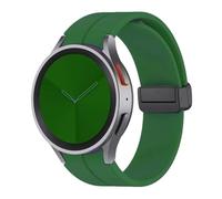GANYUU Cinturino in silicone per samsung orologio 4/5/6 40 44mm 5 pro 45mm fascia magnetica fibbia gallaxy orologio 4/6classic 42 43mm 46 47mm(Alfalfa,Watch 5Pro 45mm)