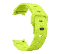 GANYUU Cinturino in silicone senza spazi vuoti per Samsung Galaxy Watch 7 6 4 5 44mm 40mm/FE/5 pro 20mm braccialetto da calcio Watch6 Classic 43mm 47mm cinturino(Lime,Watch 7 44mm)