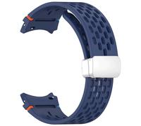 GANYUU Cinturino magnetico da 20mm per Samsung Galaxy Watch 4 5 Pro 6 7 7LTE 44mm 40mm Watch4/6 cinturino in silicone classico senza lacune braccialetto Correas(Midnight BlueS,Watch 6 40 44)