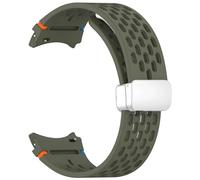 GANYUU Cinturino magnetico da 20mm per Samsung Galaxy Watch 4 5 Pro 6 7 7LTE 44mm 40mm Watch4/6 cinturino in silicone classico senza lacune braccialetto Correas(AGreenS,Classic 42mm 46mm)