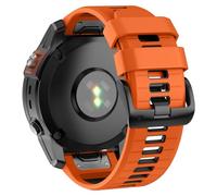 GANYUU Cinturino orologio da 22 mm per Garmin Fenix 7 Pro/ 7/ 6/ 6 Pro/ 5/Epix Pro 47 mm, cinturini di ricambio QuickFit in silicone da 22 mm per Garmin Forerunner 965/955/945/935(Orange Bla