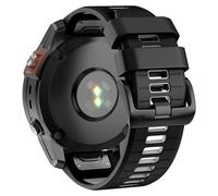 GANYUU Cinturino orologio da 22 mm per Garmin Fenix 7 Pro/ 7/ 6/ 6 Pro/ 5/Epix Pro 47 mm, cinturini di ricambio QuickFit in silicone da 22 mm per Garmin Forerunner 965/955/945/935(Black Grey