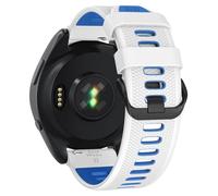 GANYUU Cinturino per orologio da 22 mm per Garmin Forerunner 265/Forerunner 255/Vivoactive 4/Venu 3/Venu 2, cinturino di ricambio in silicone a sgancio rapido da 22 mm(White Blue)