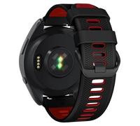 GANYUU Cinturino per orologio da 22 mm per Garmin Forerunner 265/Forerunner 255/Vivoactive 4/Venu 3/Venu 2, cinturino di ricambio in silicone a sgancio rapido da 22 mm(Black Red)