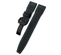 GANYUU Cinturino per orologio da polso in nylon intrecciato con fibbia, adatto per IWC Pilot Mark Portugieser Portofino Bracciale, 21mm, Agata
