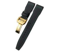 GANYUU Cinturino per orologio da polso in nylon intrecciato con fibbia, adatto per IWC Pilot Mark Portugieser Portofino Bracciale, 21mm, Agata