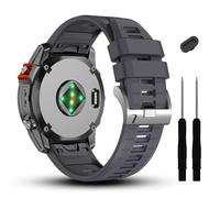 GANYUU Cinturino per orologio Fenix 7/7 Pro/6/6 Pro/5/5 Plus, cinturino morbido in silicone Quickfit per smartwatch Forerunner 965 955/Approach S70 47 mm/Instinct 2/Quatix 7, Misura unica, Agata