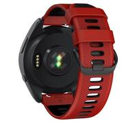GANYUU Cinturino per orologio per Garmin Forerunner 265/Forerunner 255/Vivoactive 4/Venu 3/Venu 2, cinturino di ricambio in silicone a sgancio rapido da 22 mm(Red black)