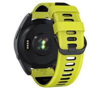 GANYUU Cinturino per orologio per Garmin Forerunner 265/Forerunner 255/Vivoactive 4/Venu 3/Venu 2, cinturino di ricambio in silicone a sgancio rapido da 22 mm(Lime Black)