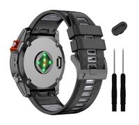 GANYUU Cinturino per orologio Quickfit da 26 mm per Fenix 7X 6X Pro 5X Plus, in morbido silicone, per Garmin Enduro 2/Descent MK2i /MK3i 51 mm/Tactix 7Pro/Epix Pro 51 mm, misura unica, Agata