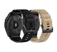 GANYUU Cinturino Quickfit da 26 mm compatibile con Garmin Fenix 7X/6X/5X/Enduro 2, cinturino sportivo in nylon robusto, per Garmin Fenix 7X Pro Sapphire Solar/6X Pro/5X Plus/Tactix 7, Misura unica