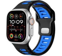 GANYUU Cinturino sportivo per Apple Watch Ultra 2/Ultra Band Uomo 49 mm 45 mm 44 mm 42 mm, cinturino di ricambio in silicone compatibile con iWatch Series SE 9 8 7, 49/45/44/42mm, agate