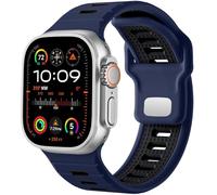GANYUU Cinturino sportivo per Apple Watch Ultra 2/Ultra Band Uomo 49 mm 45 mm 44 mm 42 mm, cinturino di ricambio in silicone compatibile con iWatch Series SE 9 8 7, 49/45/44/42mm, agate