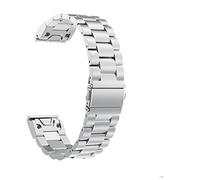 GANYUU Correa - Cinturino in acciaio inox per Garmin Fenix 7 7S 7X 6 6X Pro 5 5X Plus 3HR 20 22 26 mm, 22mm For Fenix 6 6Pro, Agata
