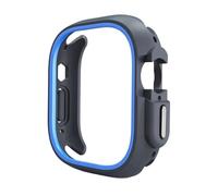 GANYUU Cover in TPU per Apple Watch Ultra Custodia 42mm 46mm 49mm 44mm 45mm 41mm Paraurti protettivo PC Shell per IWatch Series10 9 8 7 6 Se 5 4(BU,45mm)