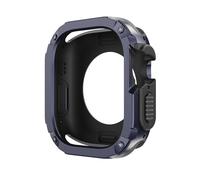 GANYUU Custodia 2 in 1 per Apple Watch Series 8/7/SE/6/5/4 Ultra 41mm 45mm 40mm 44mm 49mm TPU PC paraurti protettivo antiurto per iwatch(Blue,Ultra 49mm)