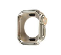 GANYUU Custodia in plastica metallica per Apple Watch 10 46mm 42MM Custodia protettiva per paraurti in lega di alluminio per IWatch S10 46mm 42MM(Titanium,For Series 10 46mm)