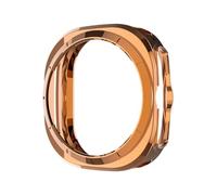 GANYUU Custodia in TPU per Samsung Galaxy Watch 7 Ultra 47mm Protezione morbida per telaio Protezione antigraffio per paraurti per Galaxy Watch Ultra(Rose Gold)