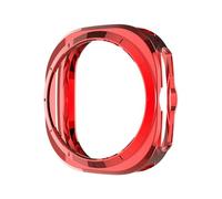 GANYUU Custodia in TPU per Samsung Galaxy Watch 7 Ultra 47mm Protezione morbida per telaio Protezione antigraffio per paraurti per Galaxy Watch Ultra(Red)