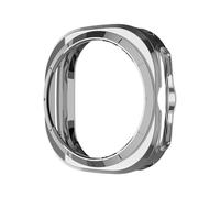 GANYUU Custodia in TPU per Samsung Galaxy Watch 7 Ultra 47mm Protezione morbida per telaio Protezione antigraffio per paraurti per Galaxy Watch Ultra(Silver)