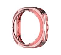 GANYUU Custodia in TPU per Samsung Galaxy Watch 7 Ultra 47mm Protezione morbida per telaio Protezione antigraffio per paraurti per Galaxy Watch Ultra(Pink)