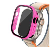 GANYUU Custodia in vetro per Apple Watch Ultra 2 custodia 49mm smar twatch PC Protezione schermo paraurti Cover temperata iwatch series Accessori fascia(Barbie 19,Ultra 2 49mm)