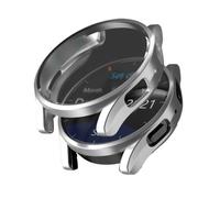 GANYUU Custodia morbida per orologio in TPU per Samsung Watch 5 40mm con protezione per lo schermo per Galaxy Watch 5 44mm Cover paraurti all-inclusive(Silver,Watch 5 40mm)