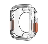 GANYUU Custodia per Apple Watch Ultra 10 9 8 7 46mm 42mm 45mm 41mm 44mm 40mm Custodia morbida protettiva in TPU antiurto per custodia iwatch serie 6 5 4 SE(Transparent,40mm)