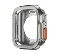 GANYUU Custodia per Apple Watch Ultra 10 9 8 7 46mm 42mm 45mm 41mm 44mm 40mm Custodia morbida protettiva in TPU antiurto per custodia iwatch serie 6 5 4 SE(Titanium,S10 46mm)
