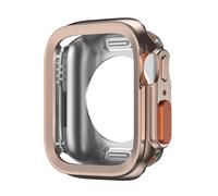 GANYUU Custodia per Apple Watch Ultra 10 9 8 7 46mm 42mm 45mm 41mm 44mm 40mm Custodia morbida protettiva in TPU antiurto per custodia iwatch serie 6 5 4 SE(Rose gold,S10 46mm)