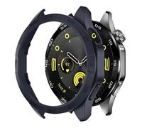 GANYUU Custodia per Huawei Watch GT 4 Custodia protettiva da 46 mm Paraurti rigida per PC per accessori GT4 da donna per uomo senza protezione per lo schermo in vetro(Midnight Blue)