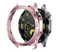 GANYUU Custodia per Huawei Watch GT 4 Custodia protettiva da 46 mm Paraurti rigida per PC per accessori GT4 da donna per uomo senza protezione per lo schermo in vetro(RG)