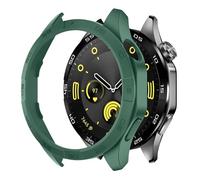 GANYUU Custodia per Huawei Watch GT 4 Custodia protettiva da 46 mm Paraurti rigida per PC per accessori GT4 da donna per uomo senza protezione per lo schermo in vetro(Green)