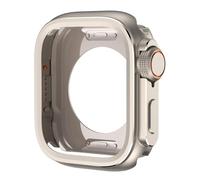 GANYUU Custodia protettiva in metallo per Apple Watch 46mm 45mm 44mm Cover protettiva per telaio per iWatch Series 10 9 8 7 6 5 SE Passa a Ultra 2 49mm WatchCase(Titanium)