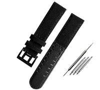 GANYUU Il cinturino in pelle di tela è adatto per orologio Hamilton Khaki field H68201993 H7060596 per cinturino Seiko da 20 mm con fibbia da 22 mm, 22mm, Agata
